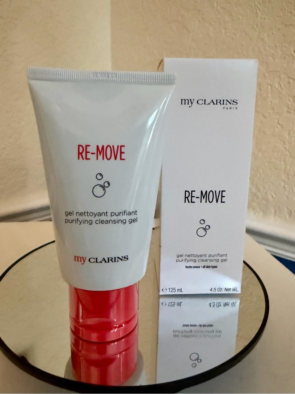 Clarins RE-MOVE Purifying Cleansing Gel NIB 4.5 Oz.